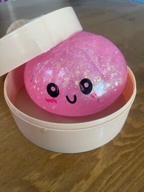 Rare pink sparkling Squeezy Dumpling - - Single Dumpling -